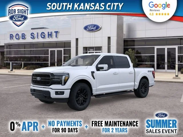New 2026 Star White Metallic Tri-Coat Ford Lariat® image 1