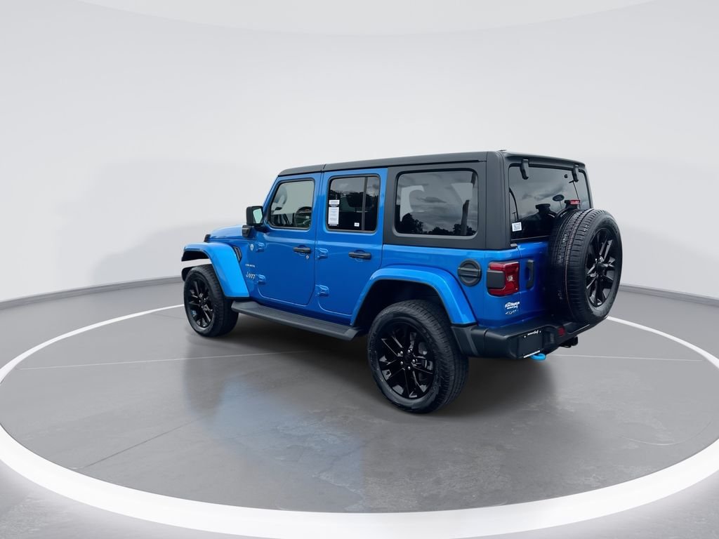 Used 2022 Blue Jeep Unlimited Sahara 4xe image 6