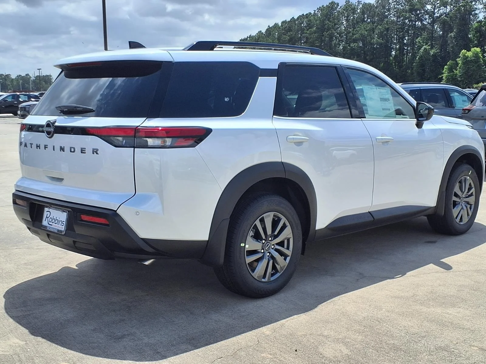 2026 Nissan Pathfinder SV White at Robbins Nissan