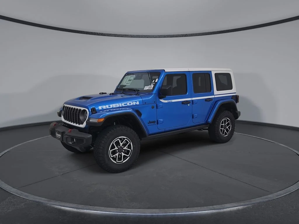New 2026 Hydro Blue Pearl-Coat Exterior Paint Jeep Rubicon image 7
