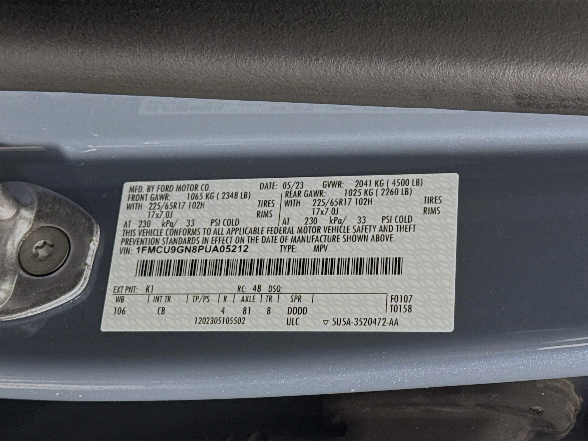 Used 2023 Vapor Blue Metallic Ford Active image 34