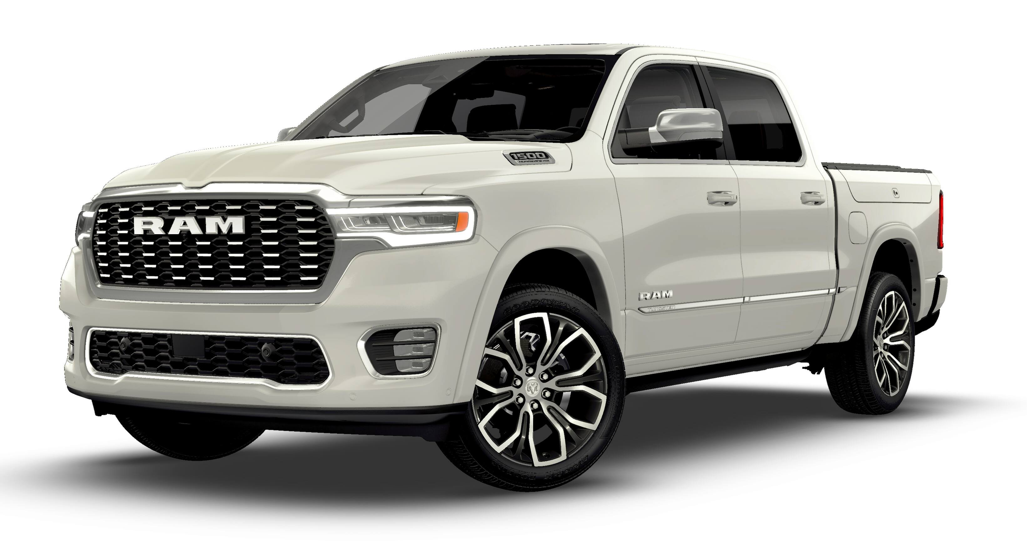 New 2026 Ivory White Tri-Coat Pearl-Coat Exterior Paint RAM Tungsten image 27