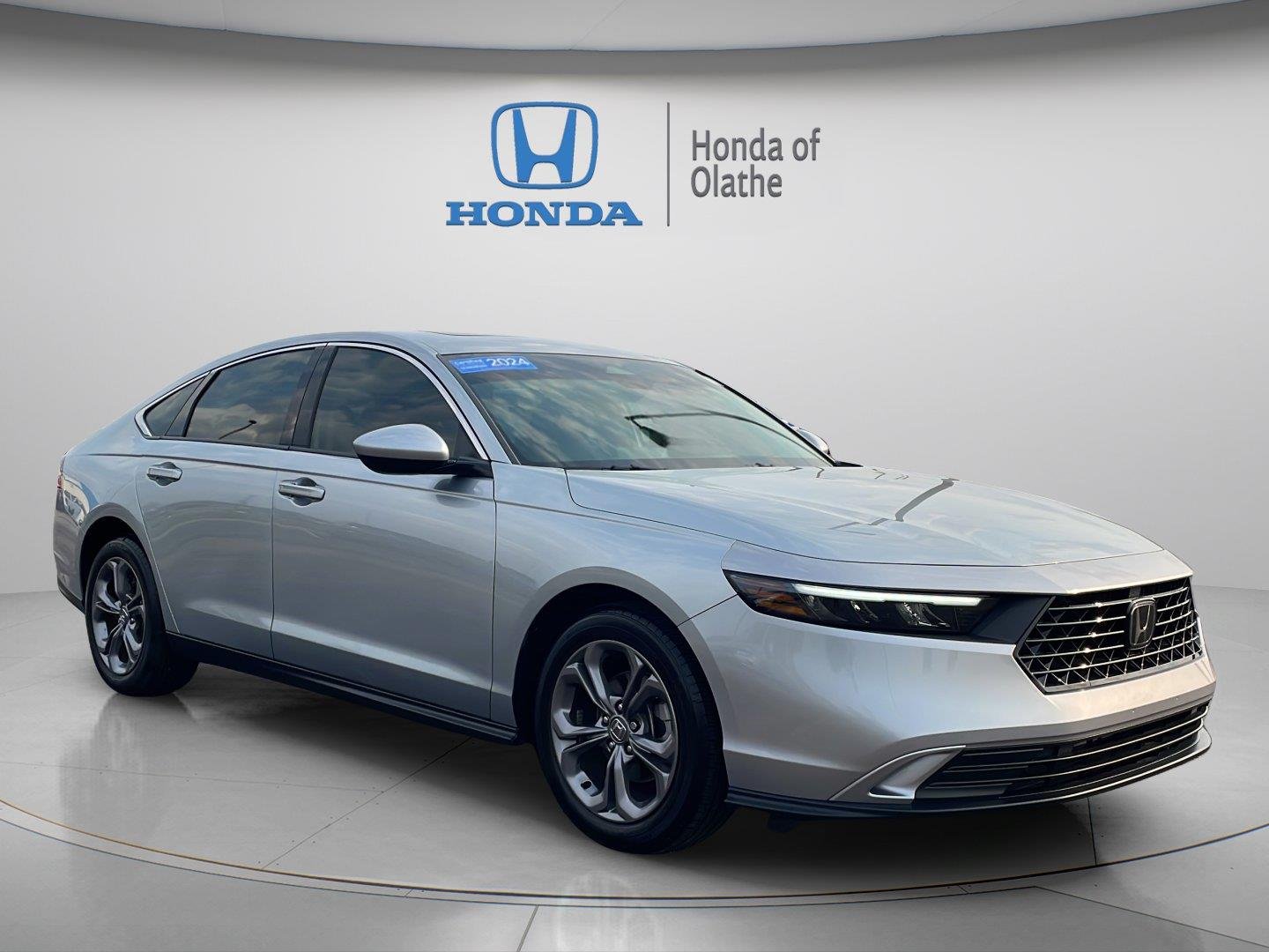 Certified Used 2024 Solar Silver Metallic Honda 1.5T EX image 1