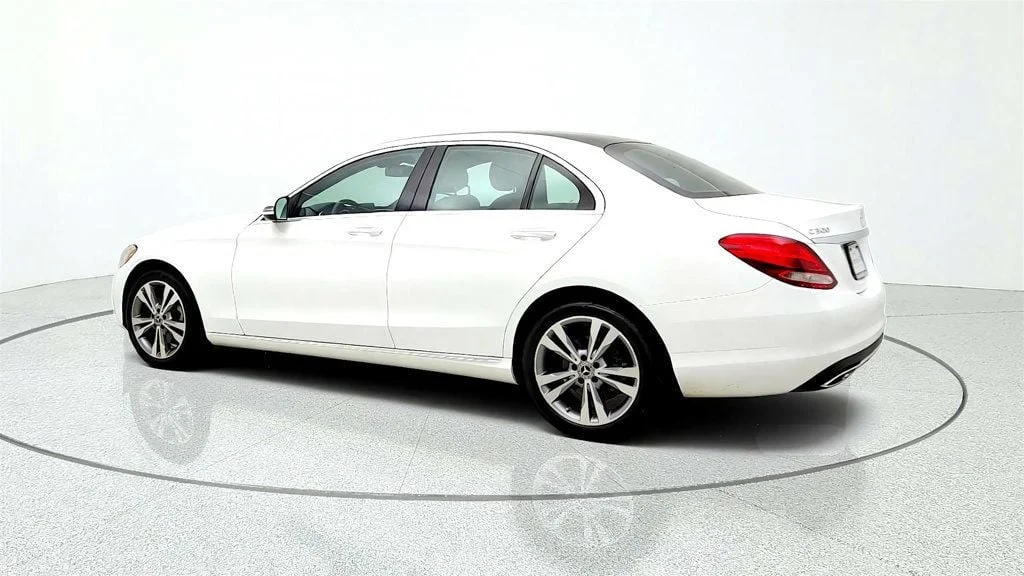 Used 2018 Polar White Mercedes-Benz C 300 4MATIC® Sedan w/ Premium Pkg, Panorama Roof & 18