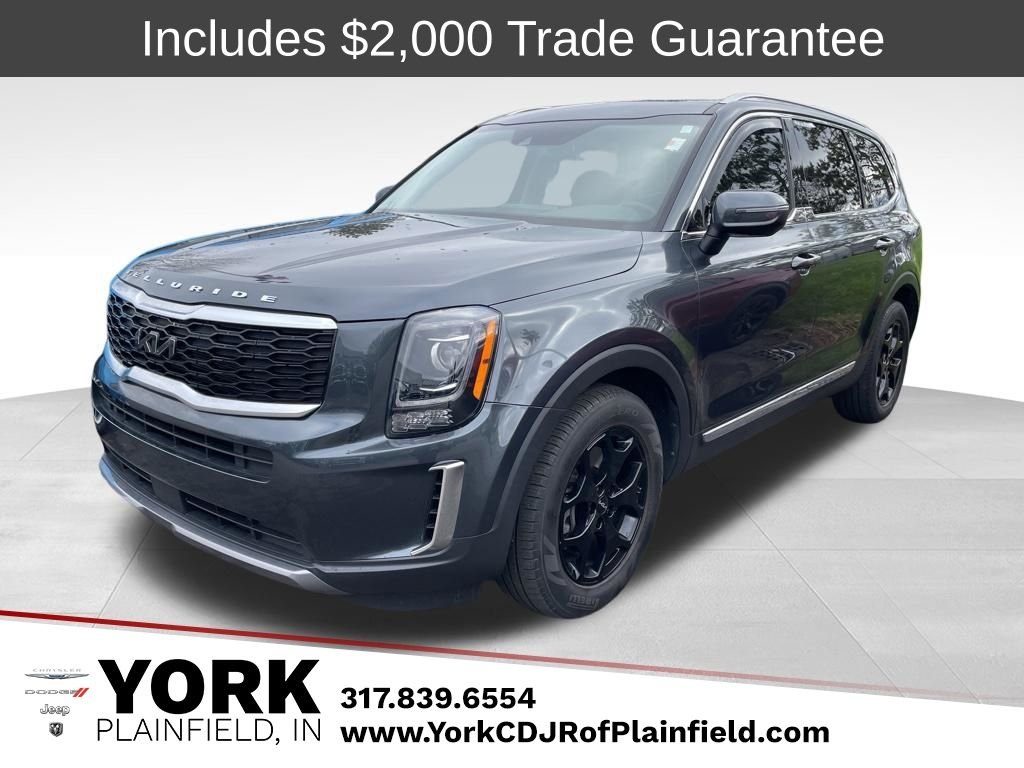 Gray 2022 Kia Telluride EX FWD SUV / Crossover Front-Wheel Drive 8-Speed Automatic