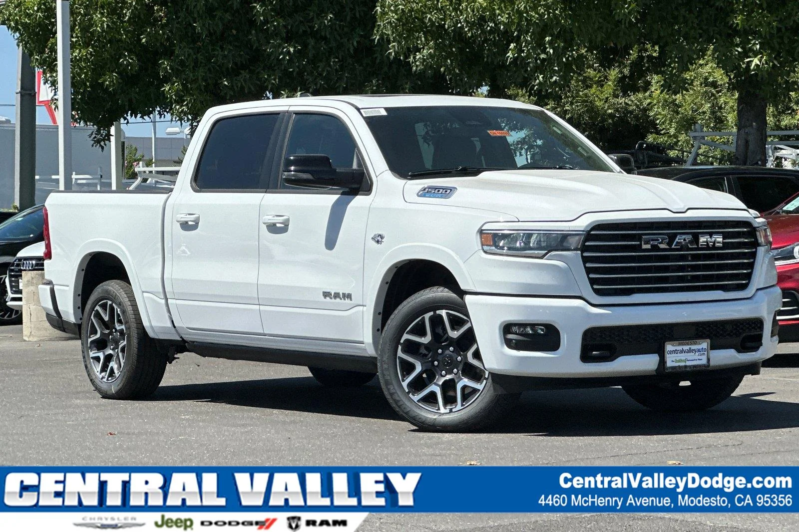 New 2026 Bright White Clear-Coat Exterior Paint RAM Laramie image 1
