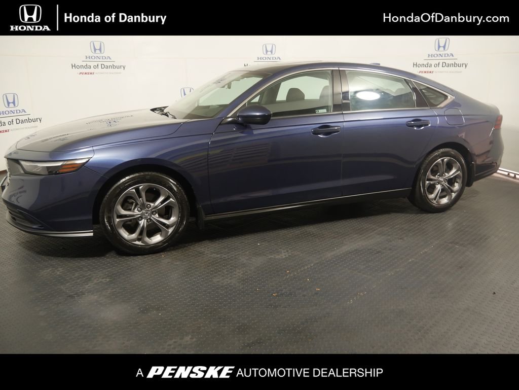 Certified Used 2023 Canyon River Blue Metallic Honda EX image 1