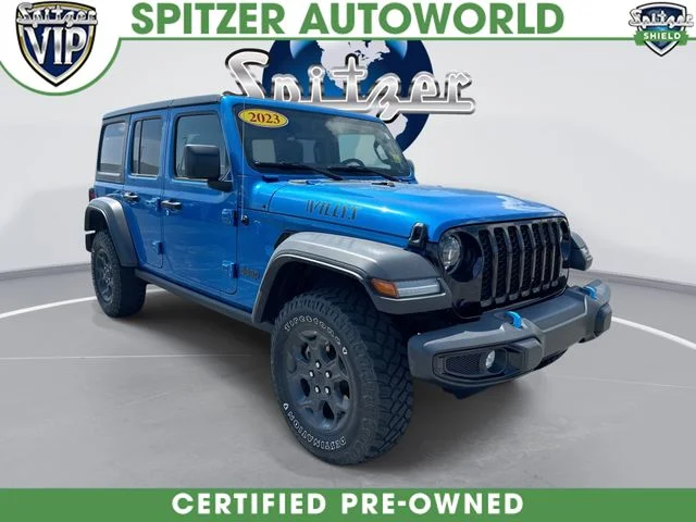Used 2023 Blue Jeep Willys 4xe image 1