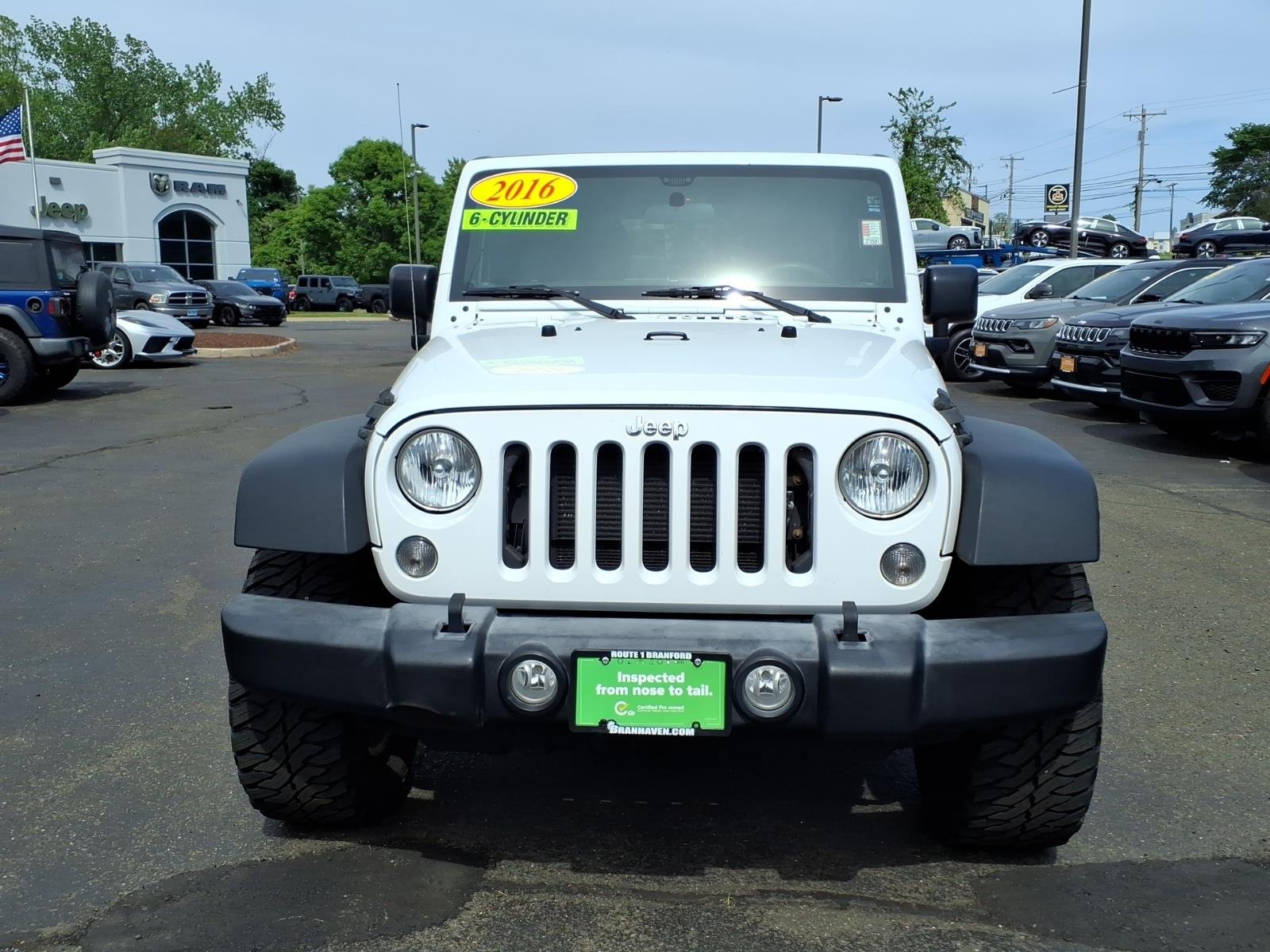 Certified 2016 Jeep Wrangler Unlimited Sport with VIN 1C4BJWDG2GL335835 for sale in Branford, CT