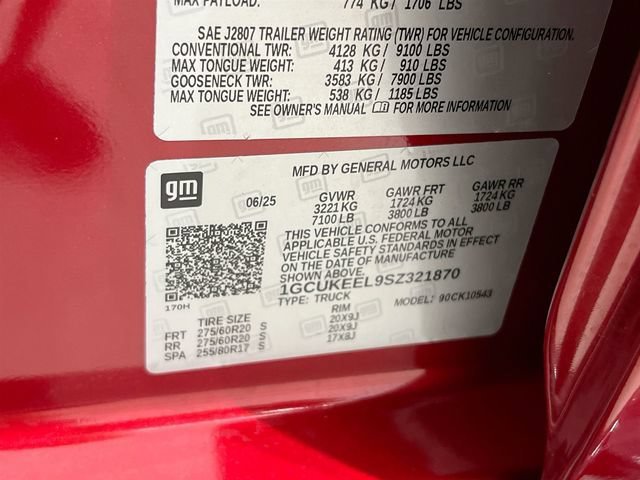Certified Used 2025 Radiant Red Tintcoat Chevrolet RST image 44