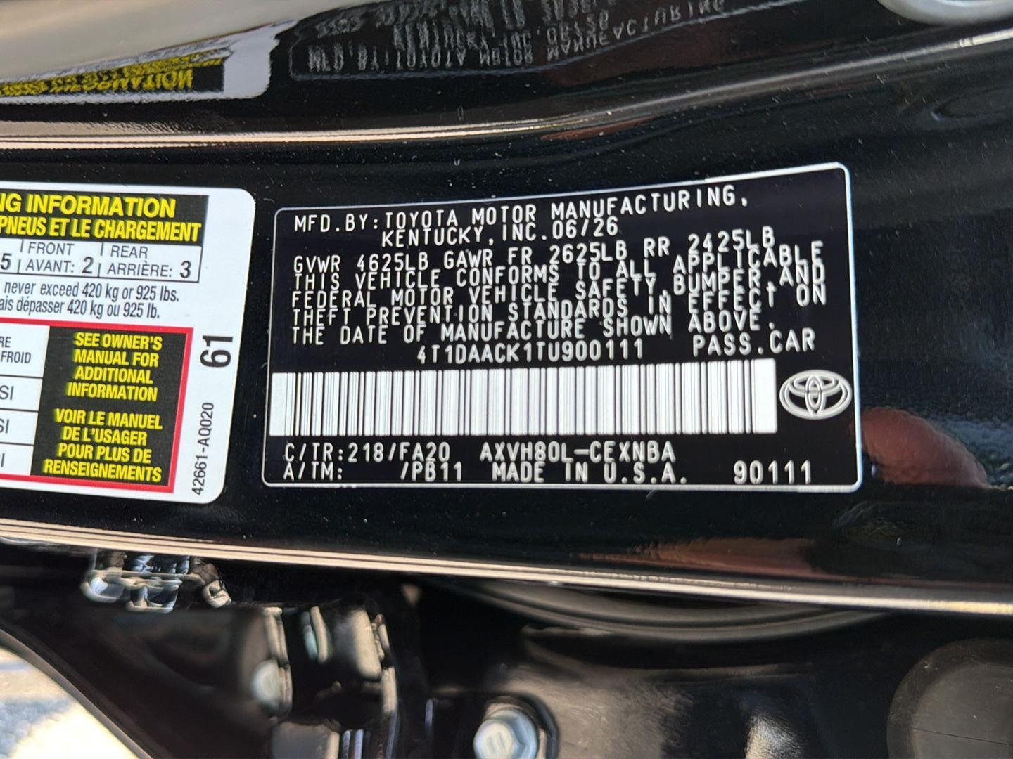 New 2026 Midnight Black Metallic Toyota LE image 34