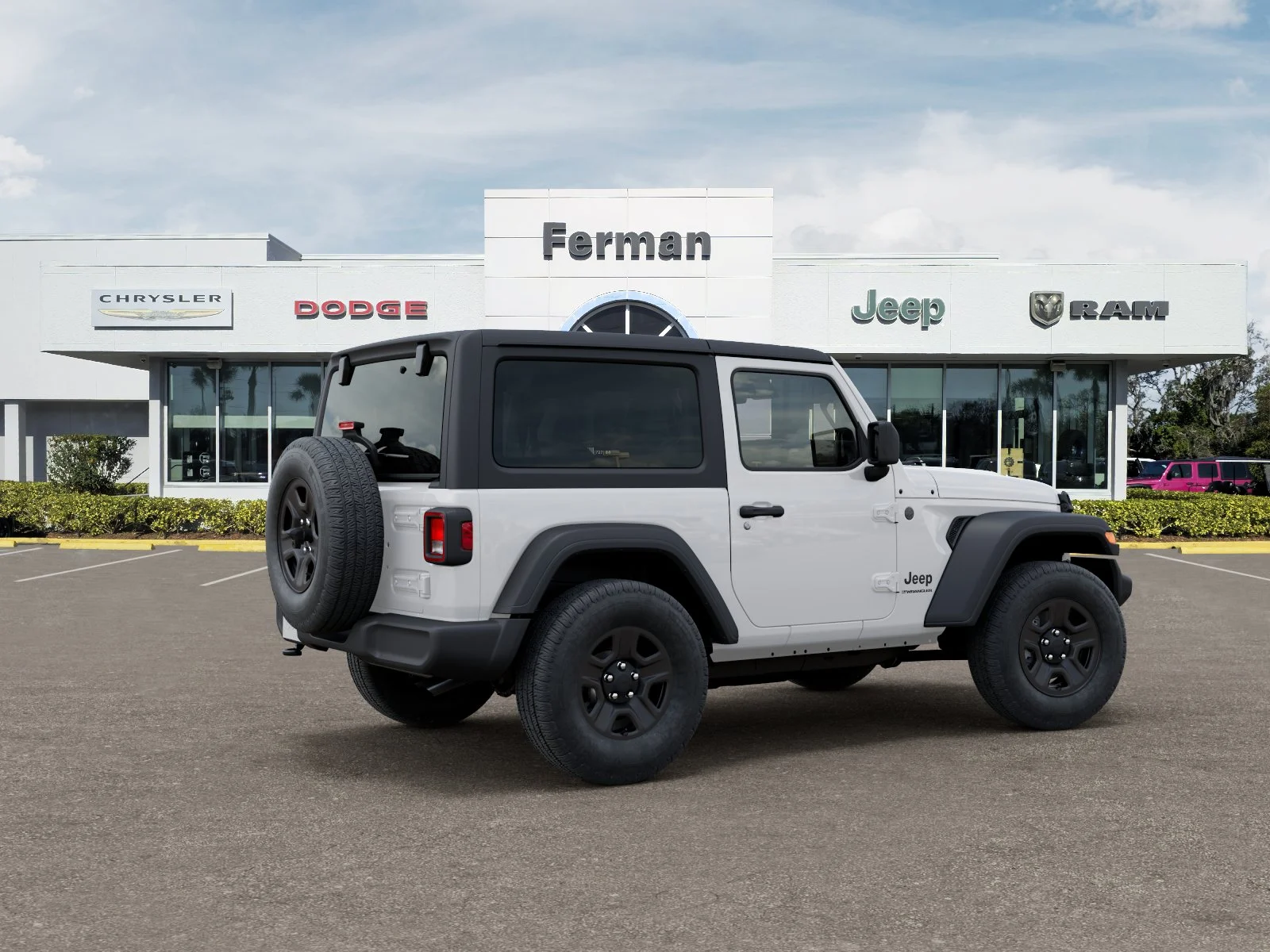 New 2026 Bright White Clear-Coat Exterior Paint Jeep Sport image 37