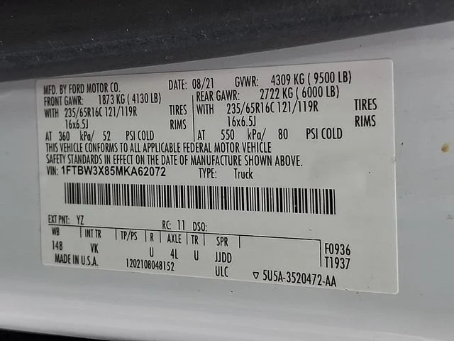 Used 2021 White Ford  image 27