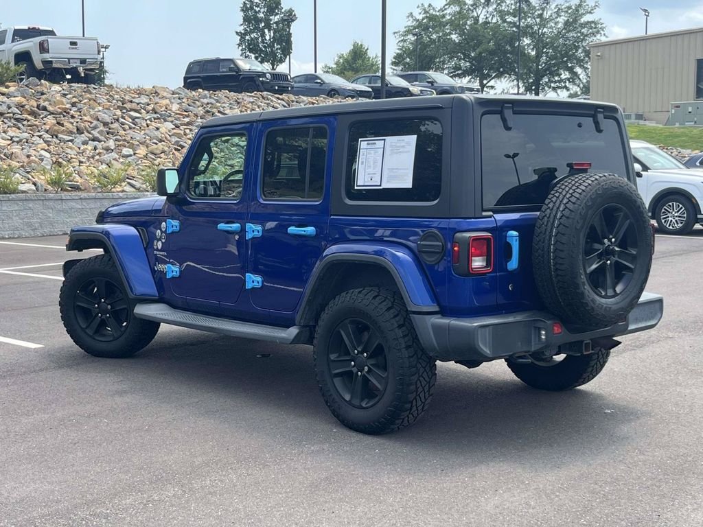 Used 2019 Blue Jeep Unlimited Sahara image 5