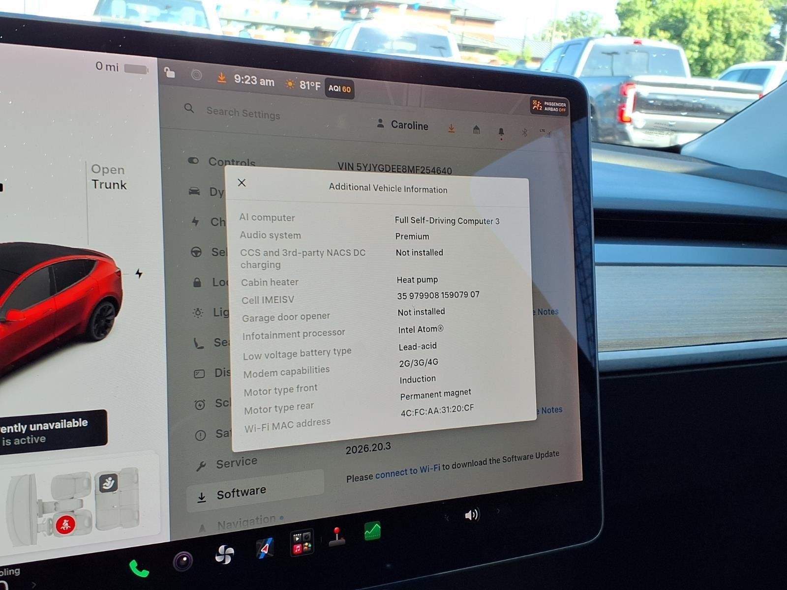Used 2021 Red Multi-Coat Tesla Long Range image 7