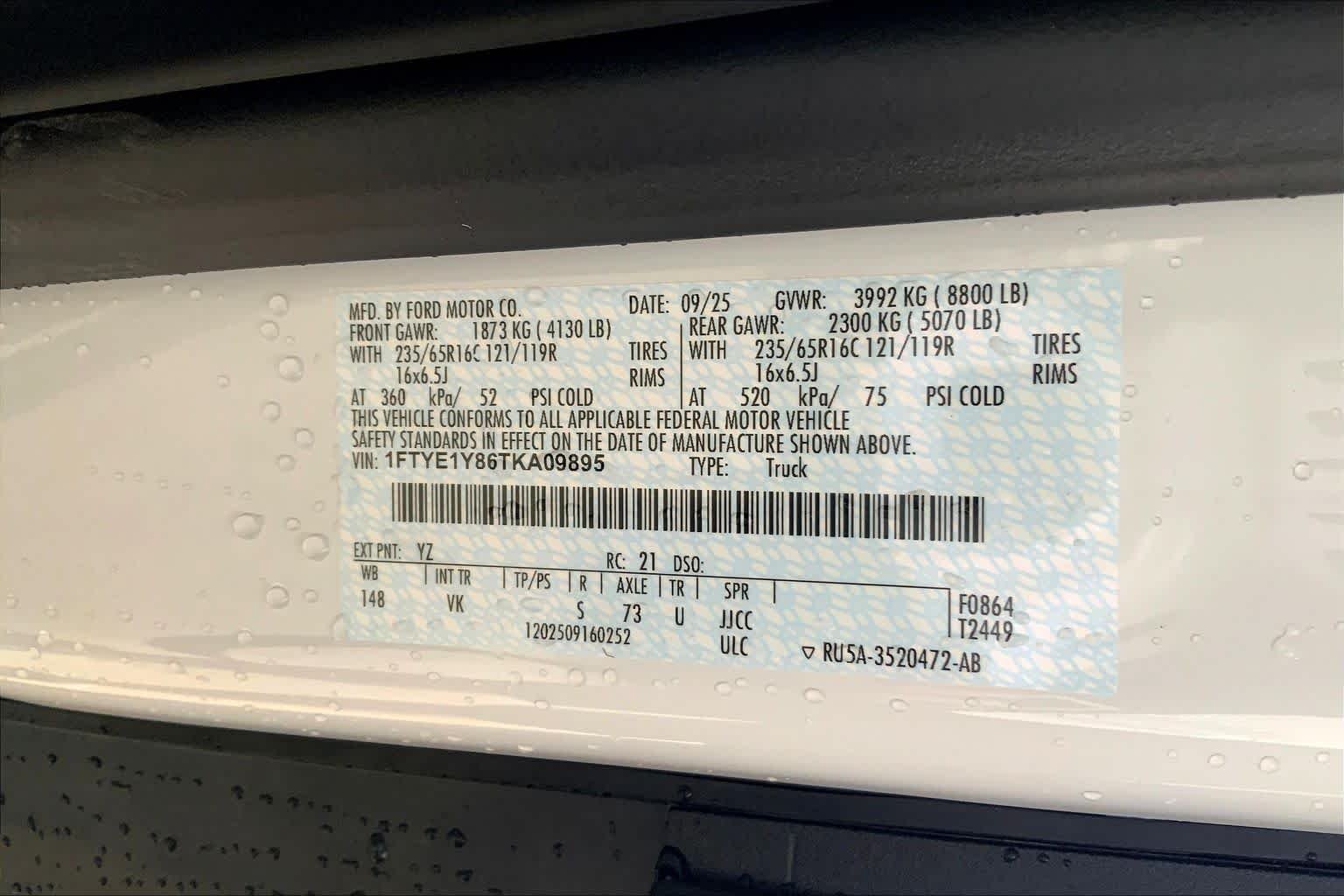 New 2026 Oxford White Ford Cargo Van image 16