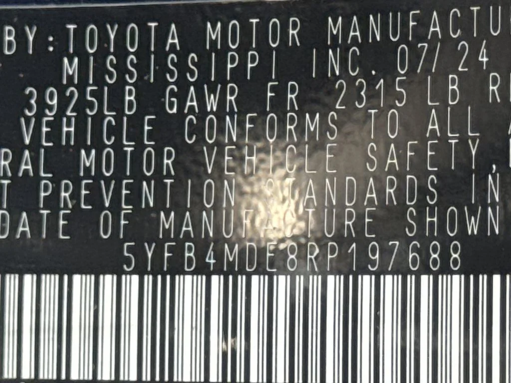Used 2024 Black Toyota LE image 31