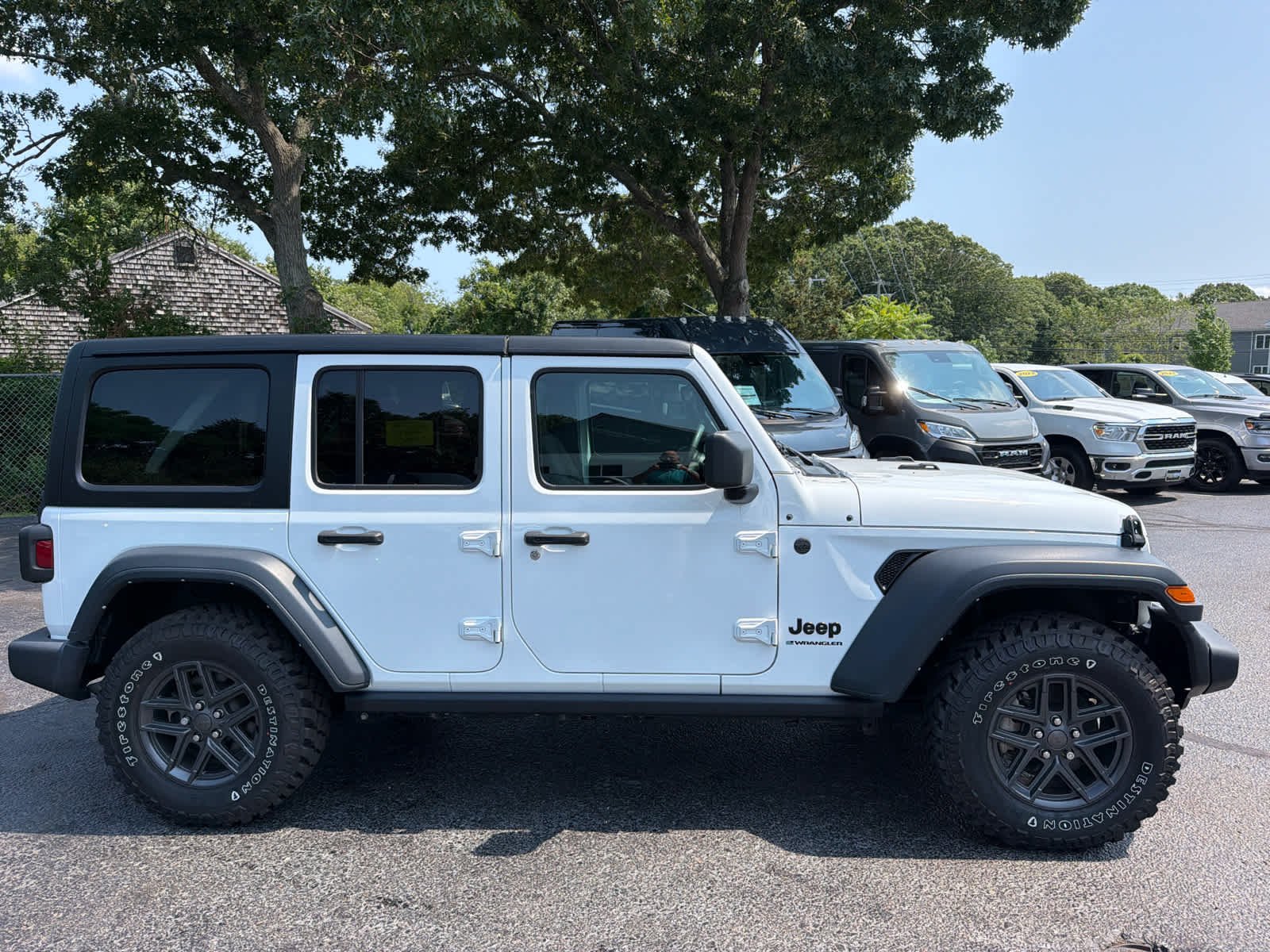 Certified Used 2024 Bright White Clearcoat Jeep Sport S image 8