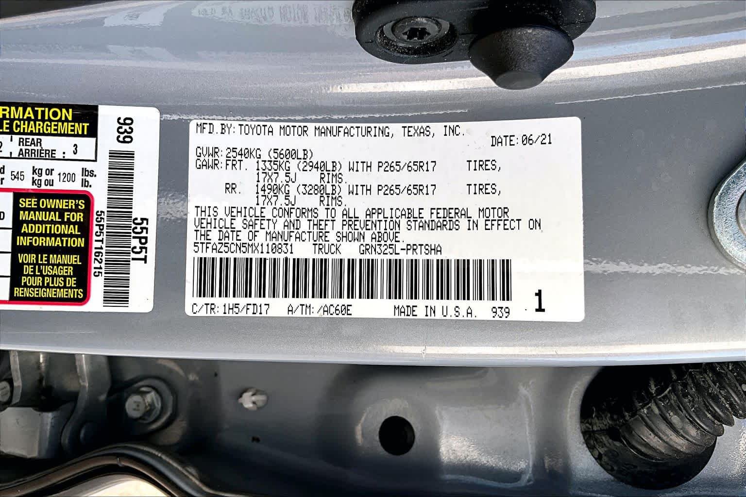 Used 2021 Cement Toyota TRD Sport image 35