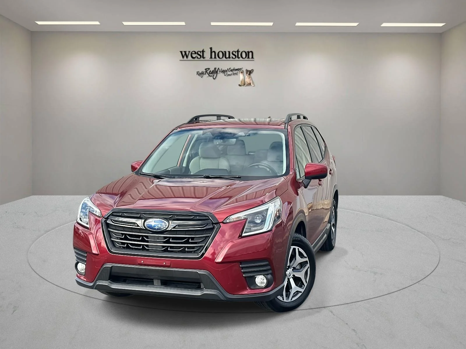 Used 2022 Crimson Red Pearl Subaru Premium image 1