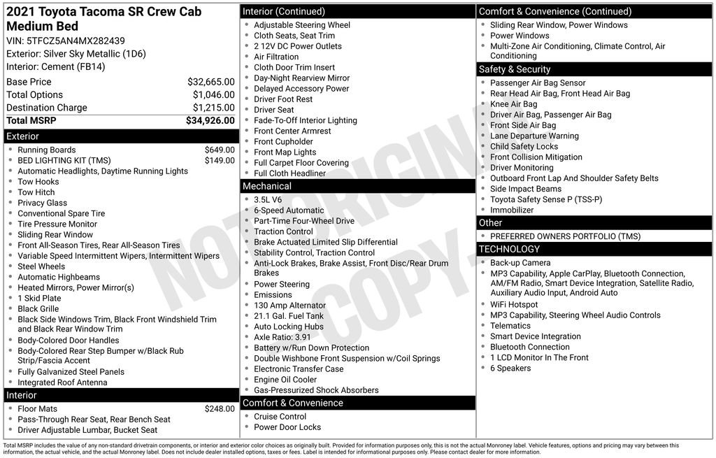 Used 2021 Silver Toyota SR image 30