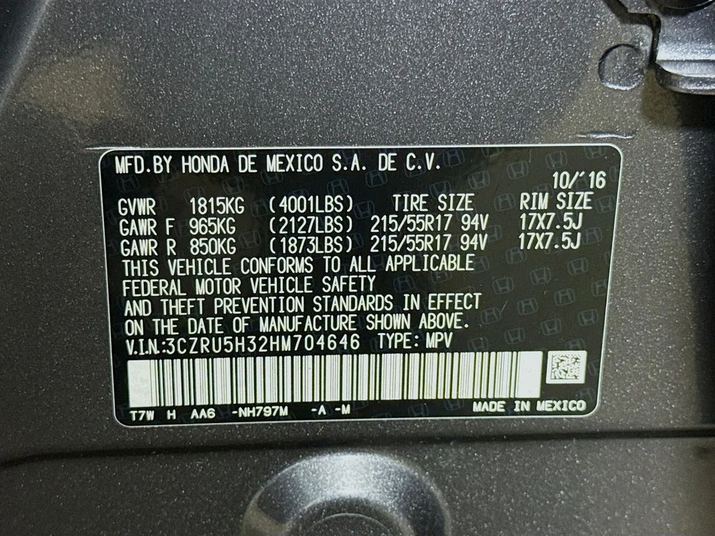 Used 2017 Modern Steel Metallic Honda LX image 28