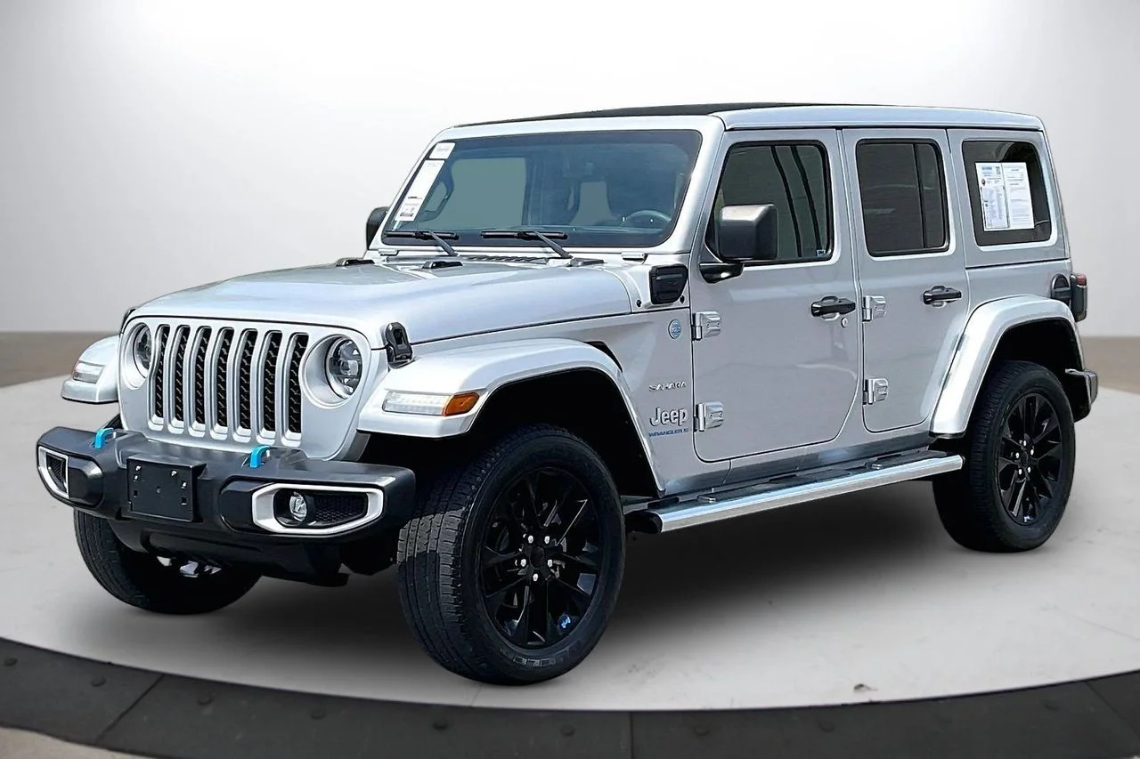 Certified Used 2023 Silver Jeep Sahara 4xe image 4