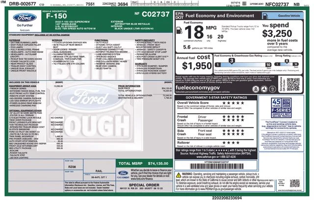 Used 2022 Blue Ford Tremor image 12