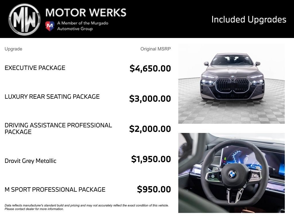 New 2026 Dravit Grey Metallic BMW 760i xDrive image 4