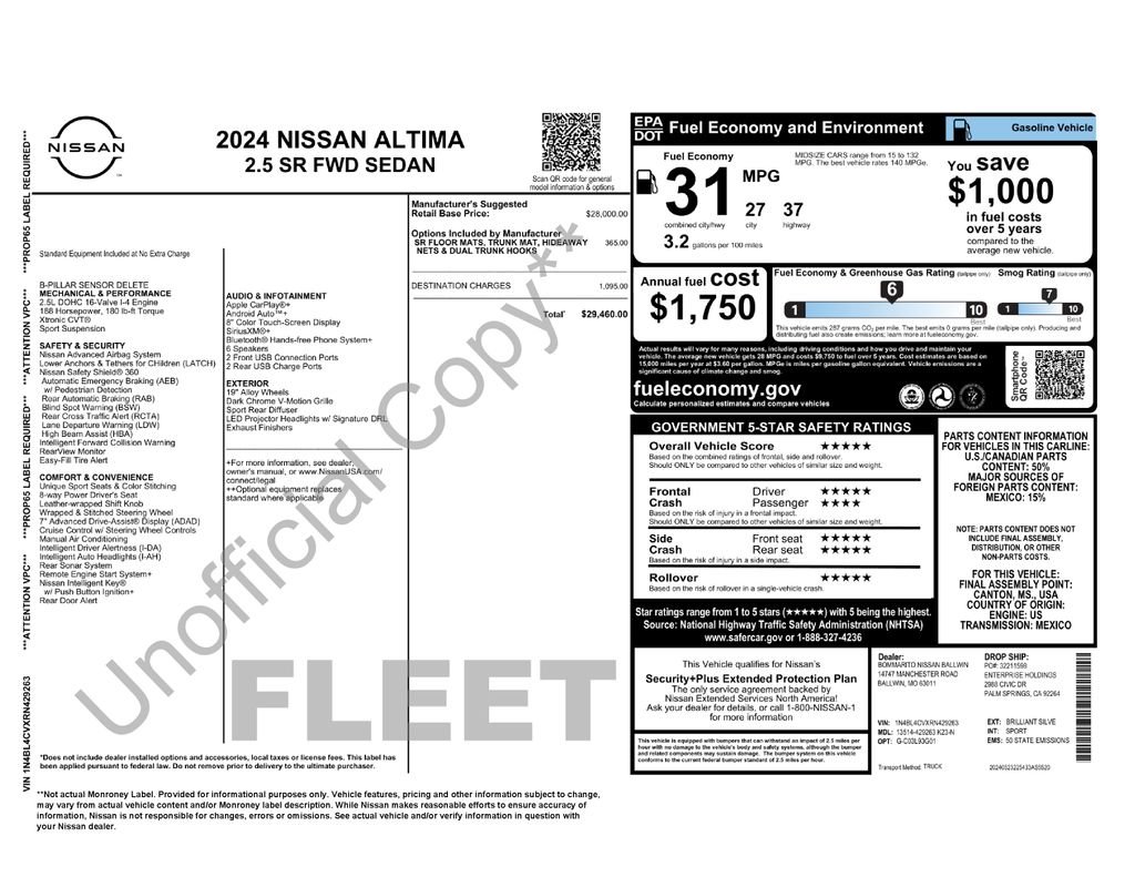 Used 2024 Silver Nissan 2.5 SR image 10