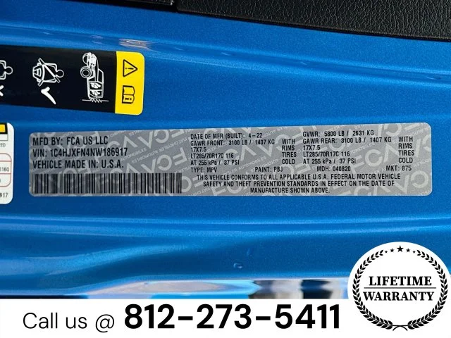 Certified Used 2022 Blue Jeep Unlimited Rubicon image 34