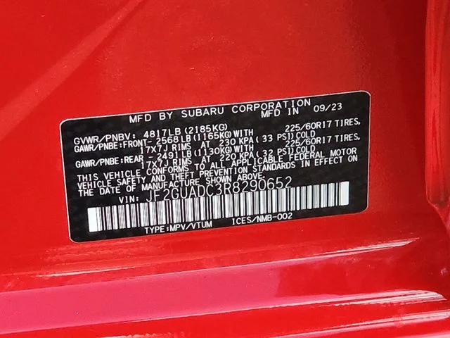 Used 2024 Red Subaru Premium image 37