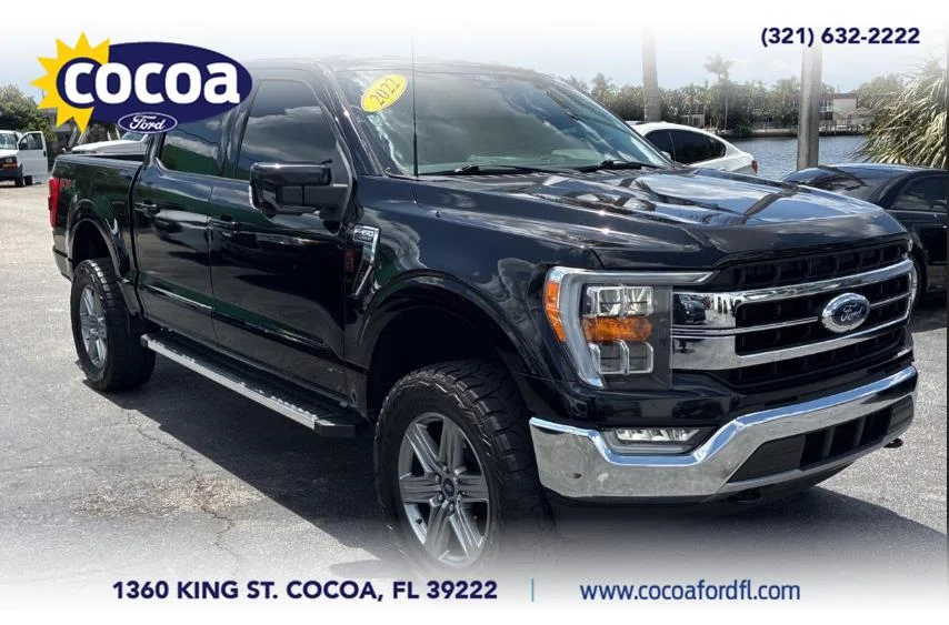 Used 2022 Black Ford Lariat image 1