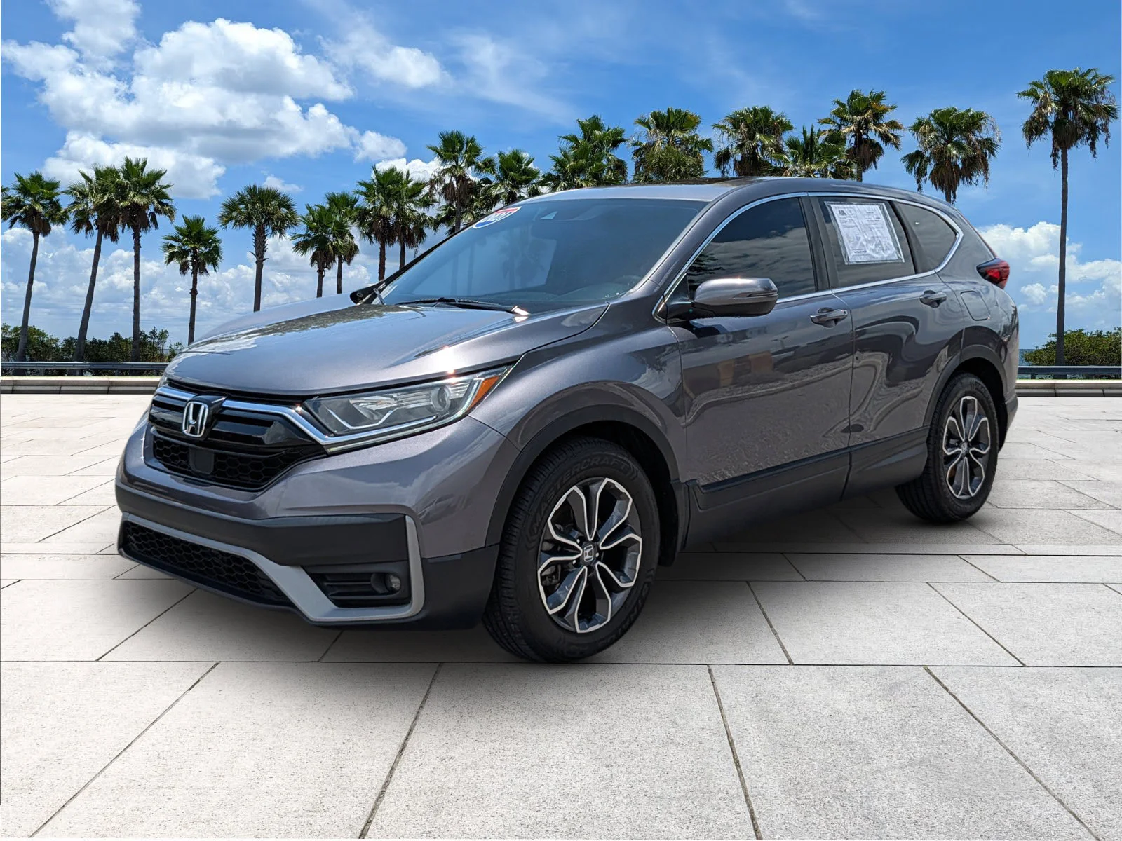 Certified Used 2021 Modern Steel Metallic Honda EX image 3