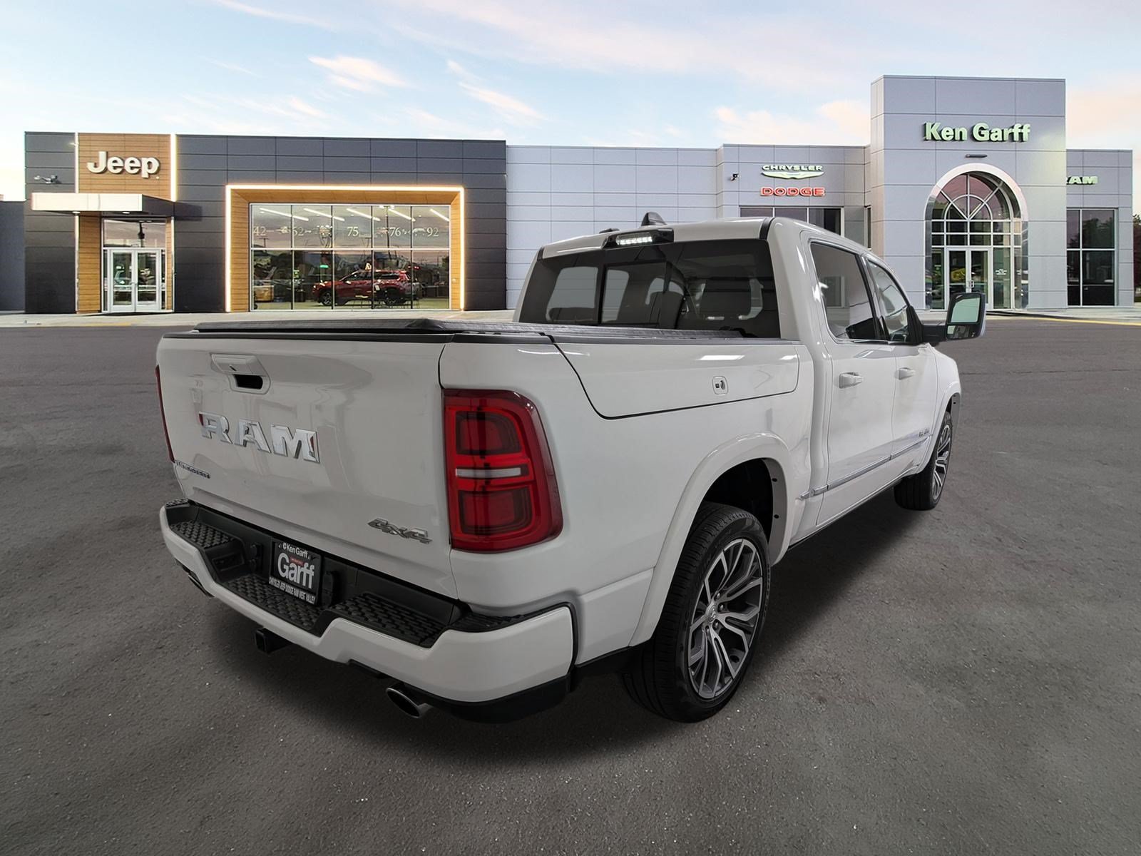 Used 2025 Bright White Clearcoat Ram Tungsten image 4