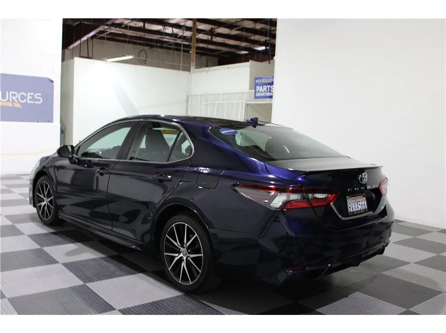 Used 2021 Blue Toyota SE Sedan 4D image 6
