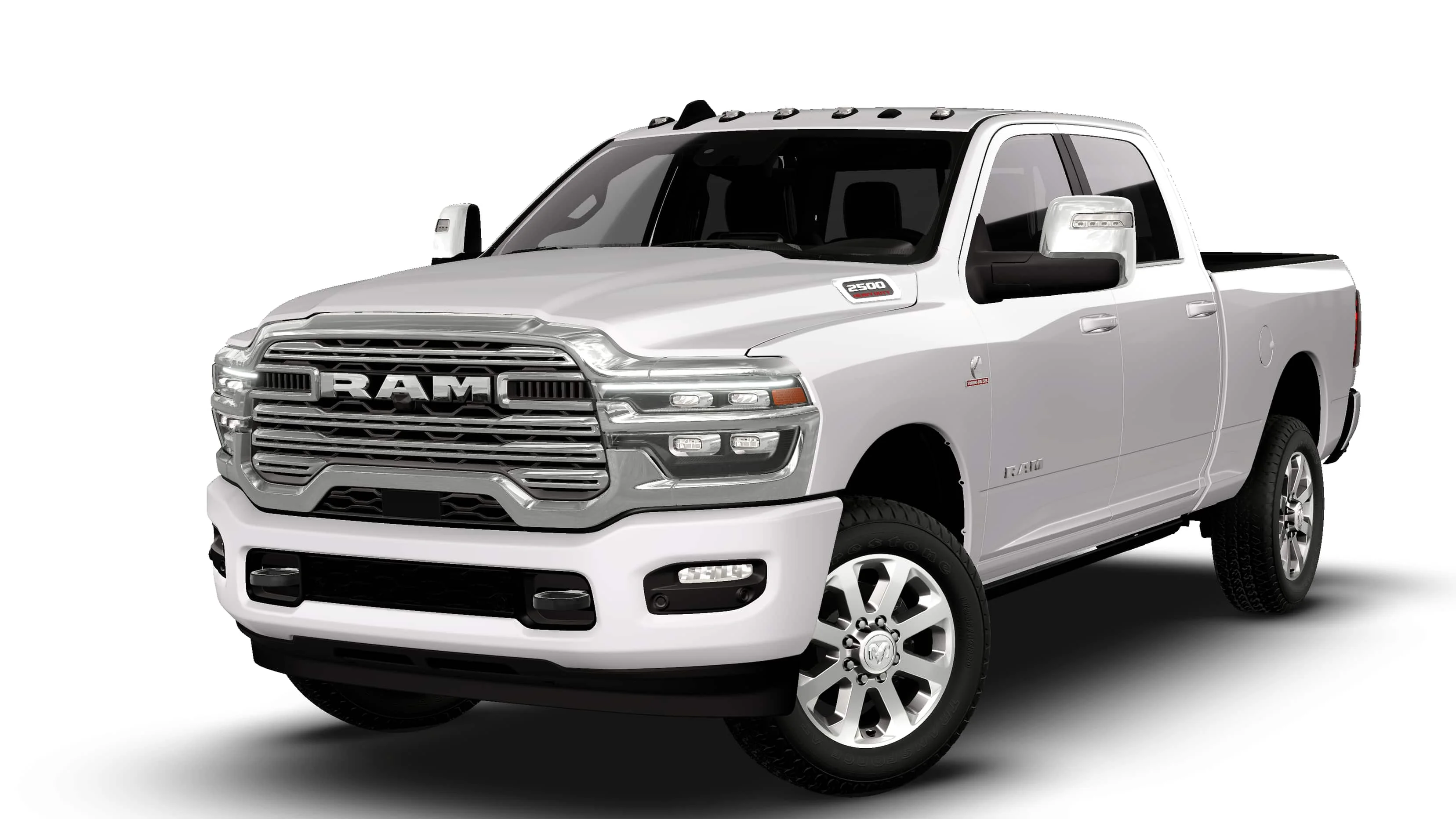 New 2027 Bright White Clear-Coat Exterior Paint RAM Laramie image 13