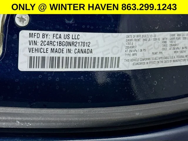 Used 2022 Blue Chrysler Touring L image 34