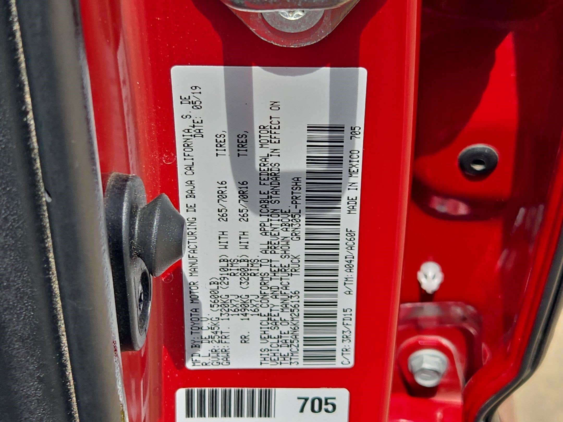 Used 2019 Barcelona Red Metallic Toyota TRD Off-Road image 30