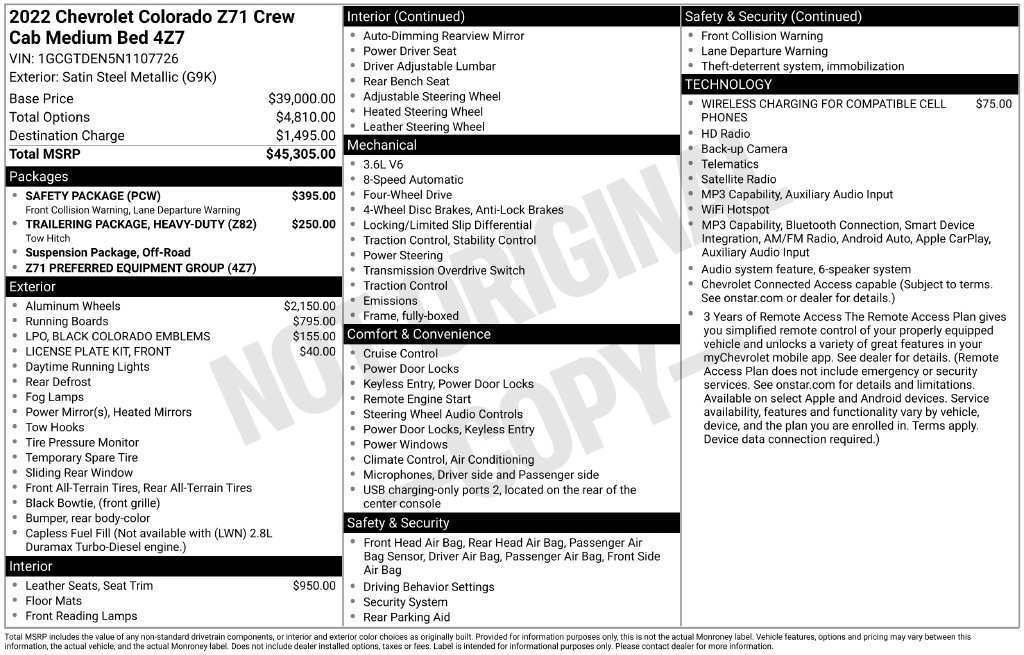 Used 2022 Gray Chevrolet Z71 image 25