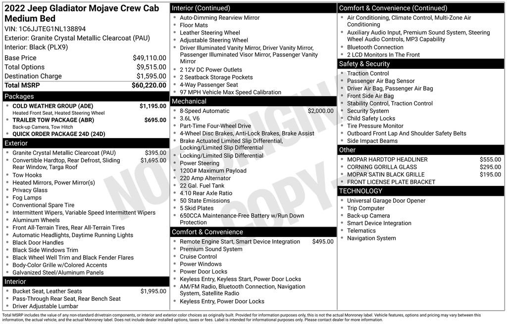 Used 2022 Gray Jeep Mojave image 8