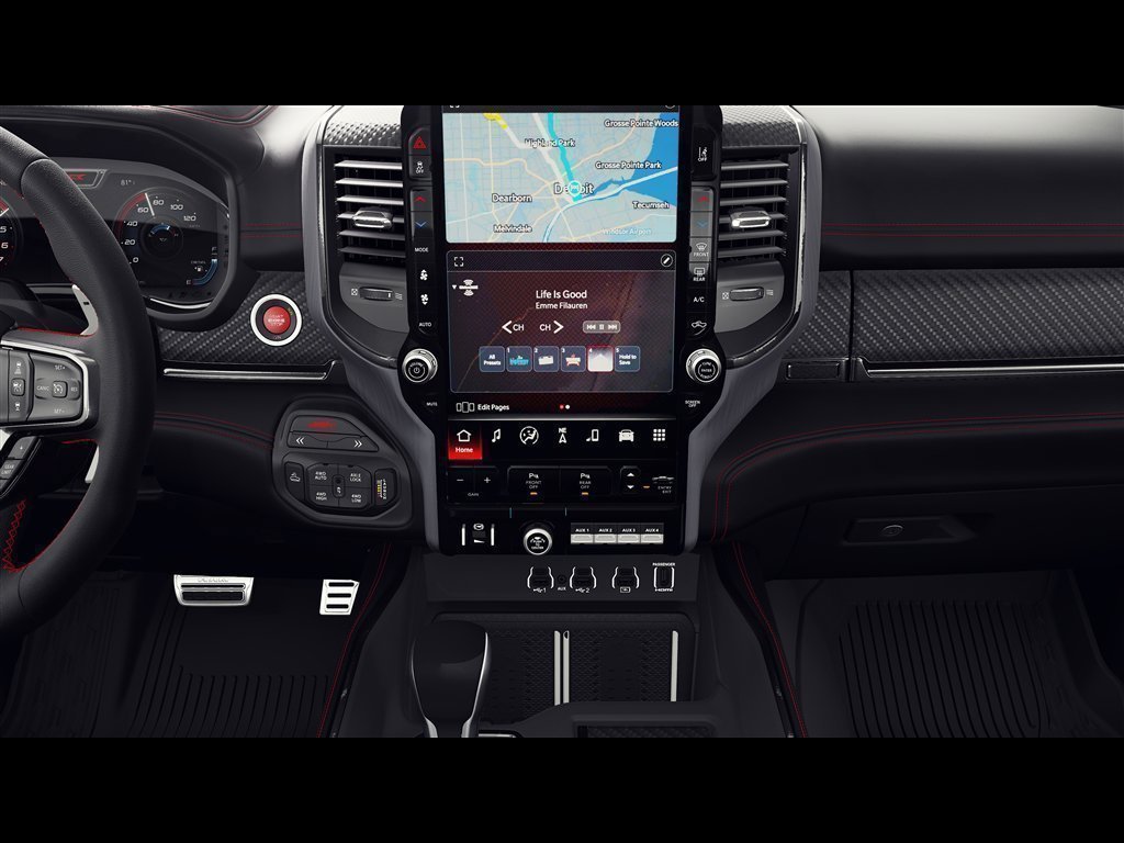 New 2027 Diamond Black Crystal Pearl-Coat Exterior Paint RAM TRX SRT image 5