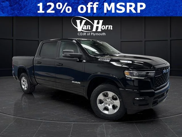 New 2026 Diamond Black Crystal Pearl-Coat Exterior Paint RAM Big Horn/Lone Star image 1