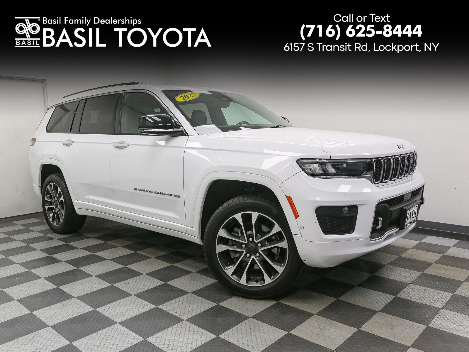 Used 2022 Bright White Clearcoat Jeep Overland image 1