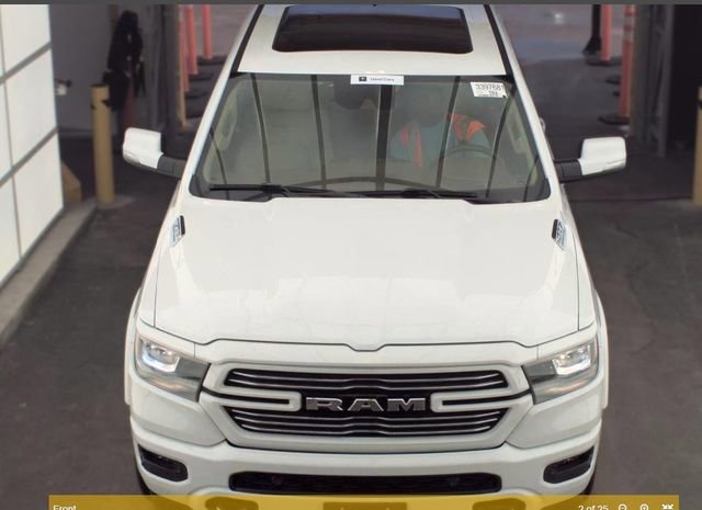Used 2021 Bright White Clearcoat Ram Laramie image 2