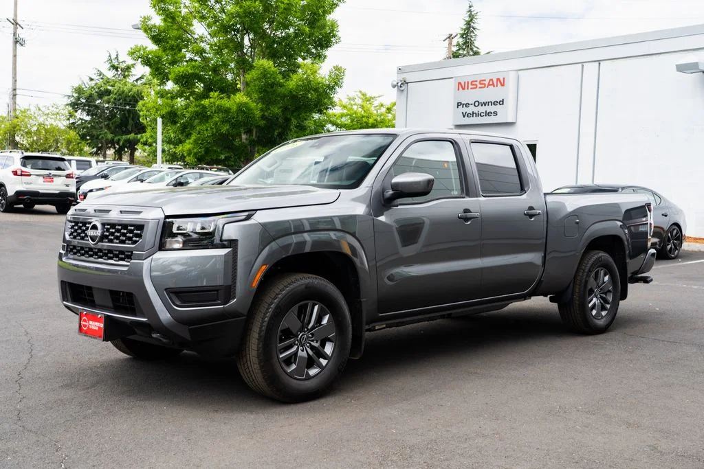 New 2026 Gun Metallic Nissan Crew Cab SV Long Bed image 3