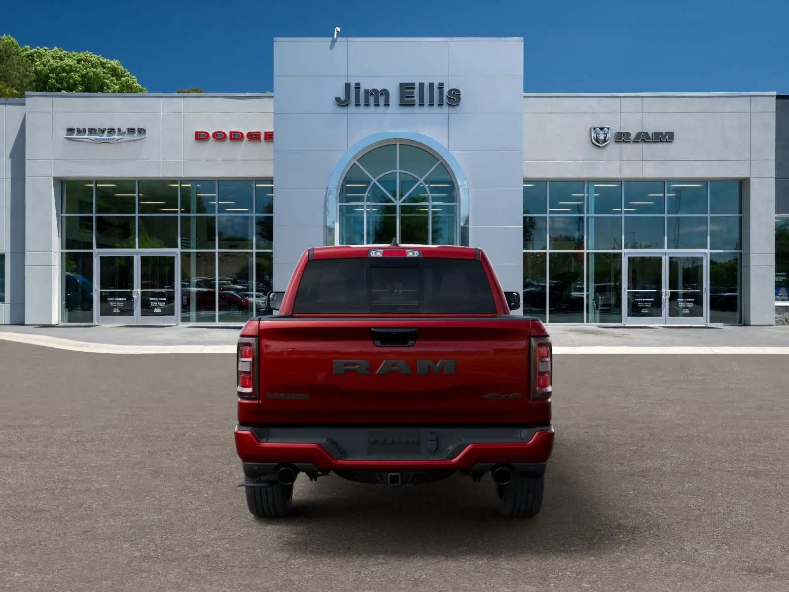 New 2026 Molten Red Pearl-Coat Exterior Paint RAM Laramie image 7