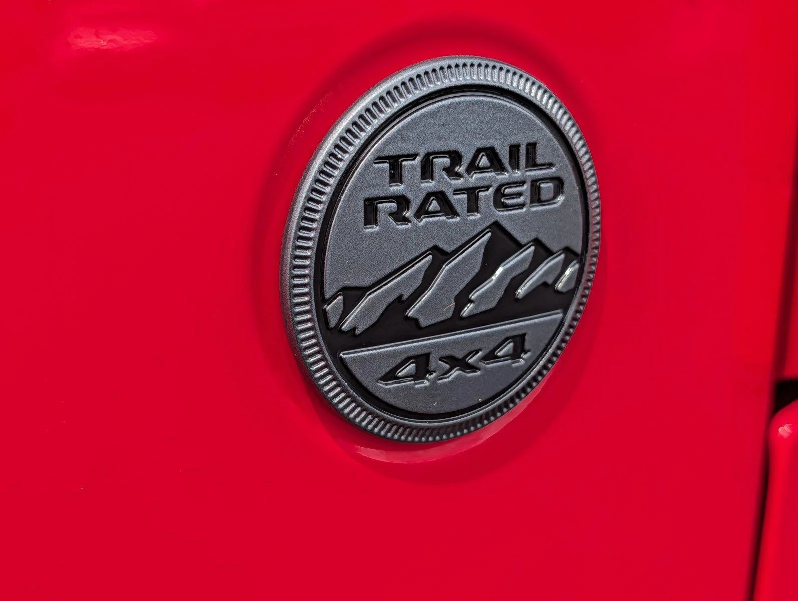 Used 2025 Firecracker Red Clearcoat Jeep Sahara image 35