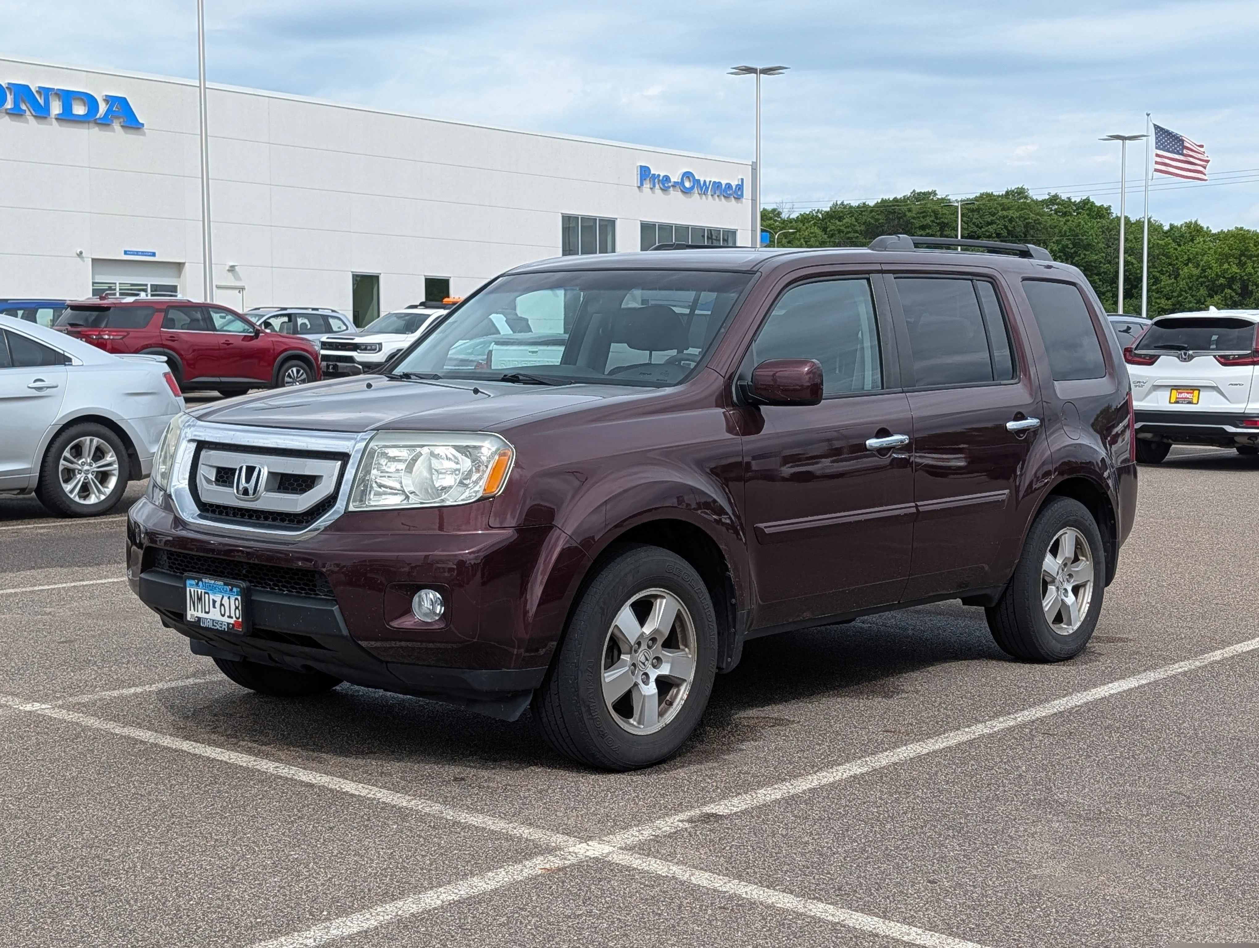 Used 2011 Honda Pilot EX with VIN 5FNYF4H4XBB059738 for sale in Waite Park, Minnesota