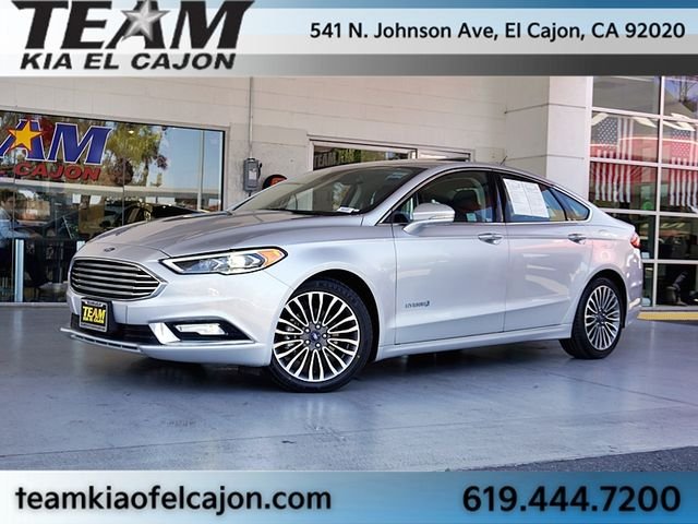 Used 2018 Ford Fusion Hybrid Titanium with VIN 3FA6P0RU5JR260655 for sale in El Cajon, CA